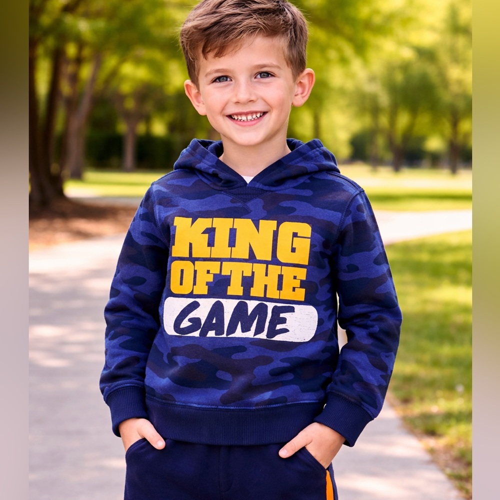 Carter navy blue sweatshirt and sweatpants in 4T. NWT